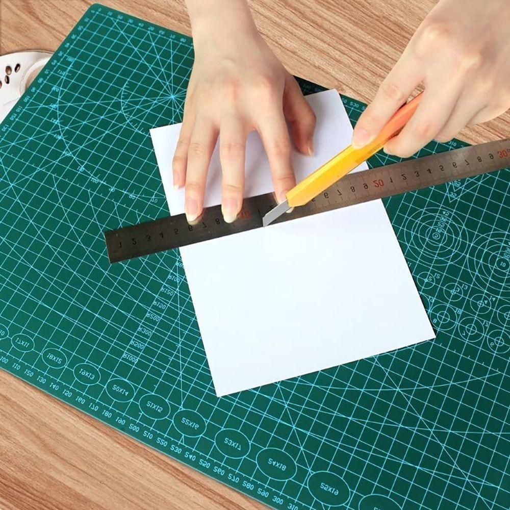 1 Peça Ferramenta Manual para Artesanato em Couro Base de Corte Patchwork Costura A3 A4 A5 Tábua de Corte PVC Bancada de Gravação Almofada Casa DIY