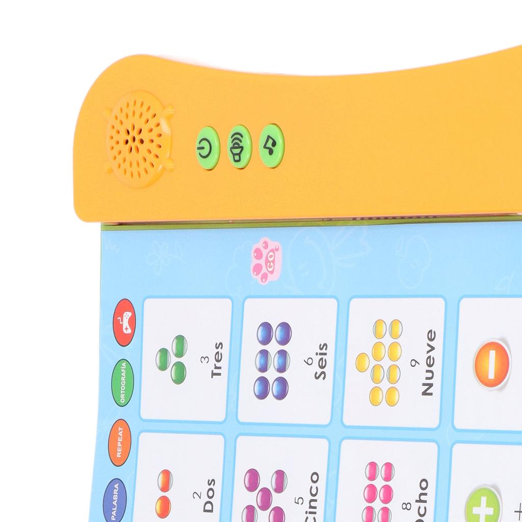 Electronic Sound Book Spanish Language Animal Fruit Numbers Learning Kids Educational Toy