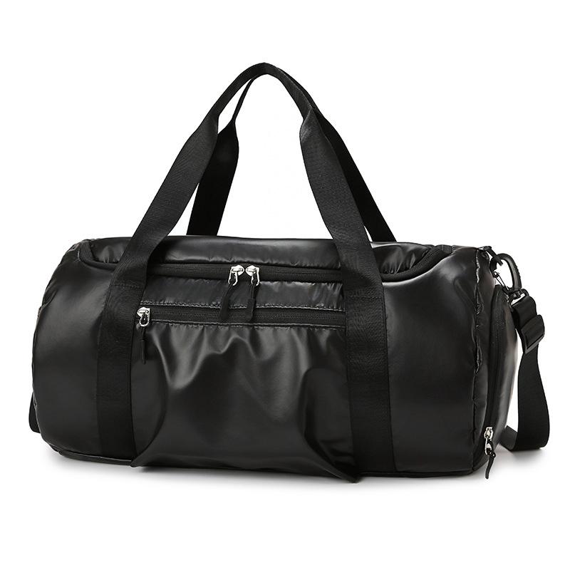 Pearlescent travel essential wet and dry separation exercise yoga fitness training bag maternity storage bag portable