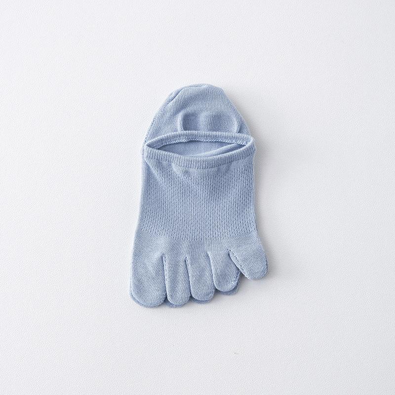 Five-finger Socks, Men's Boneless Short Socks, Sports Sweat-absorbing Mesh Breathable, Antibacterial and Deodorizing Toe Separation Boat Socks