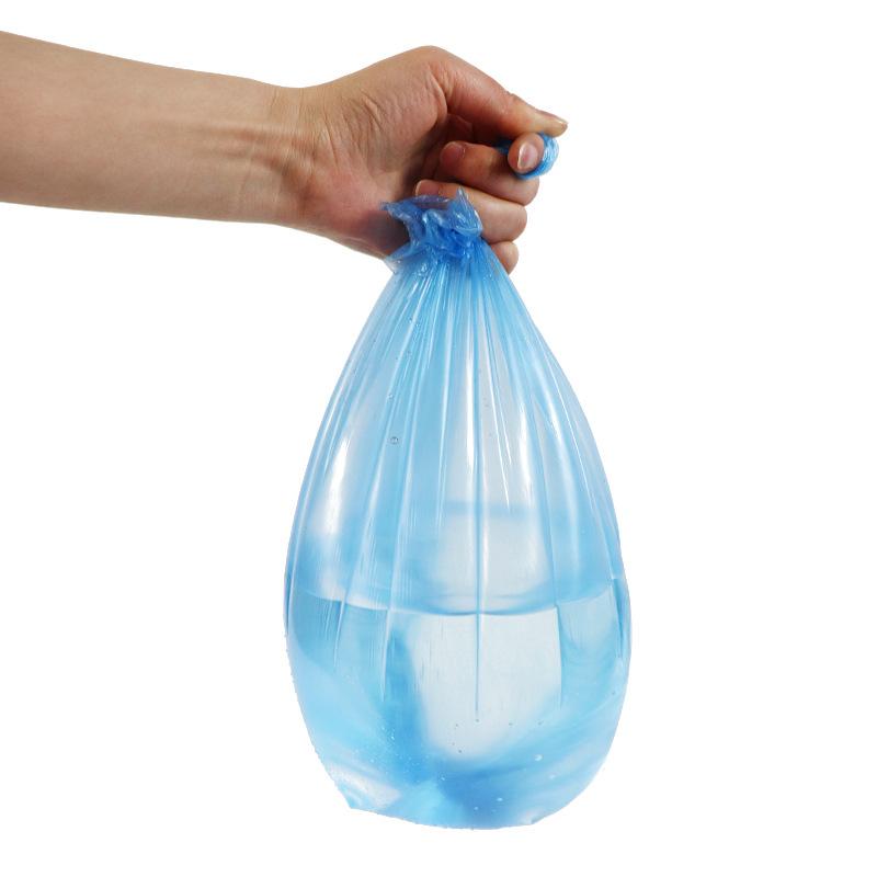 5 Rolls 75 Counts Disposable Small Trash Bags Portable Pe Rubbish Bags Wastebasket Bags Small Garbage Bags Office Kitchen Waste