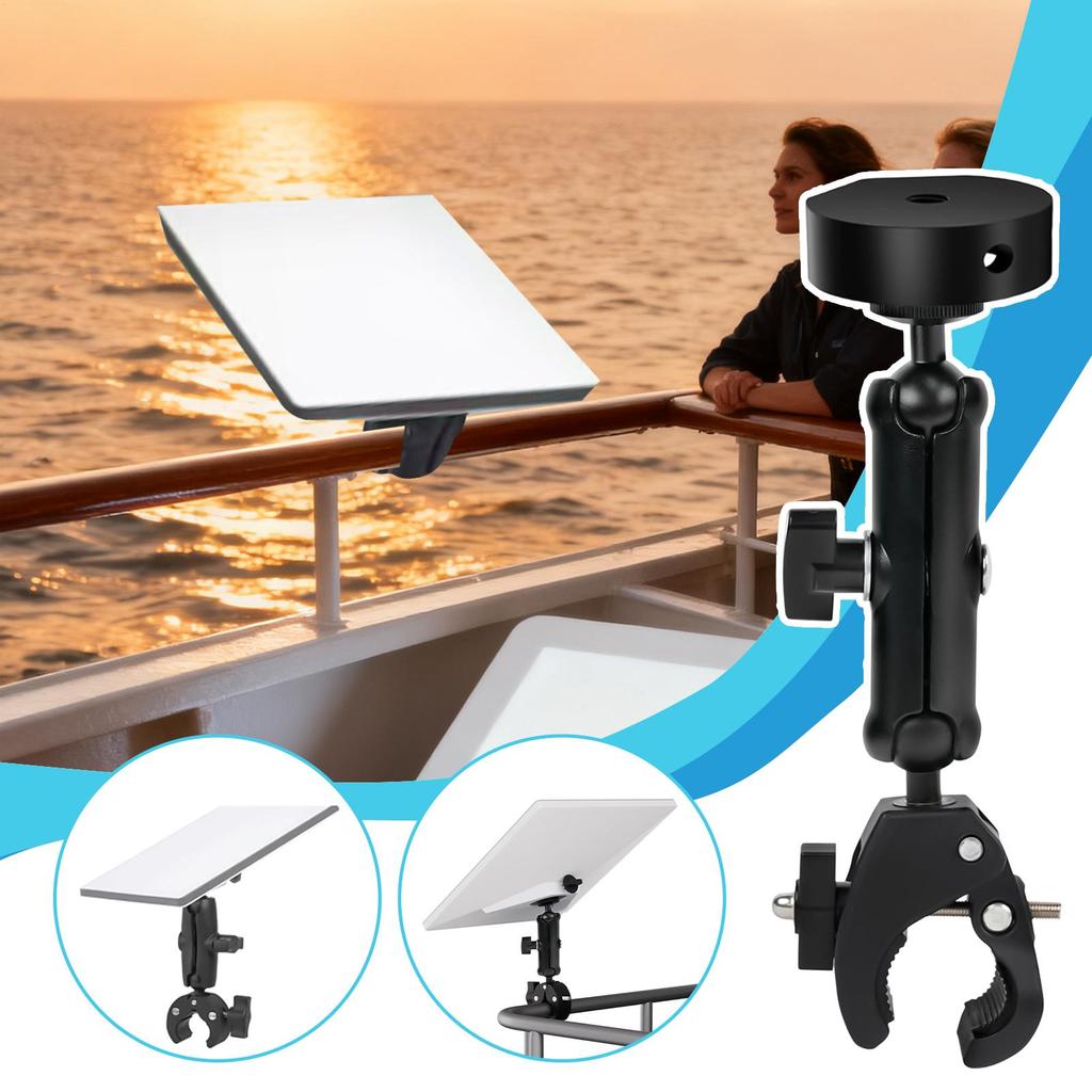 Mini Rv Mount Aluminum Alloy Car Accessory Mounting Clamp Mount For RV For Yacht Van Travel Trailer Caravan Motorhome Marine