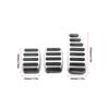 3 pezzi pedali copertura pedale auto per Suzuki Swift Sport Ignis Alto Grand Vitara 2005-2017 Jimmy 2012-2017 Car Styling