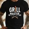 Grill Master Herren T Shirt Bbq Grillen Geschenk Mnner Fun Bis 5xl Vintage Top For Everyday Wear Unisex Slightly
