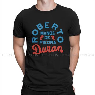ZX Sports Boxing Roberto Manos De Piedra Duran Cotton T Shirt Vintage Homme Mens Tshirt ONeck Short Sleeve
