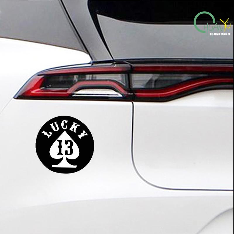 Four-leaf Clover Lucky LUCKY Car Side Window Glass Body Sticker Interior Cover Scratch Reflective Sticker