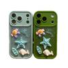 Ocean 3D Doll Phone Case with Chain for Apple 14/15Pro/16/17ProMax