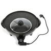 2 In 1 Electric Pan Hot Pot BBQ Frying Cook Grill Cooking Pots 2 In 1 Electric Pan