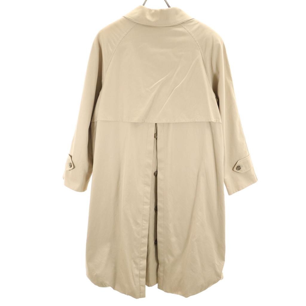 Burberrys 90s Old Stainless Collar Coat 7AR Beige Vest Liner Included Women Used