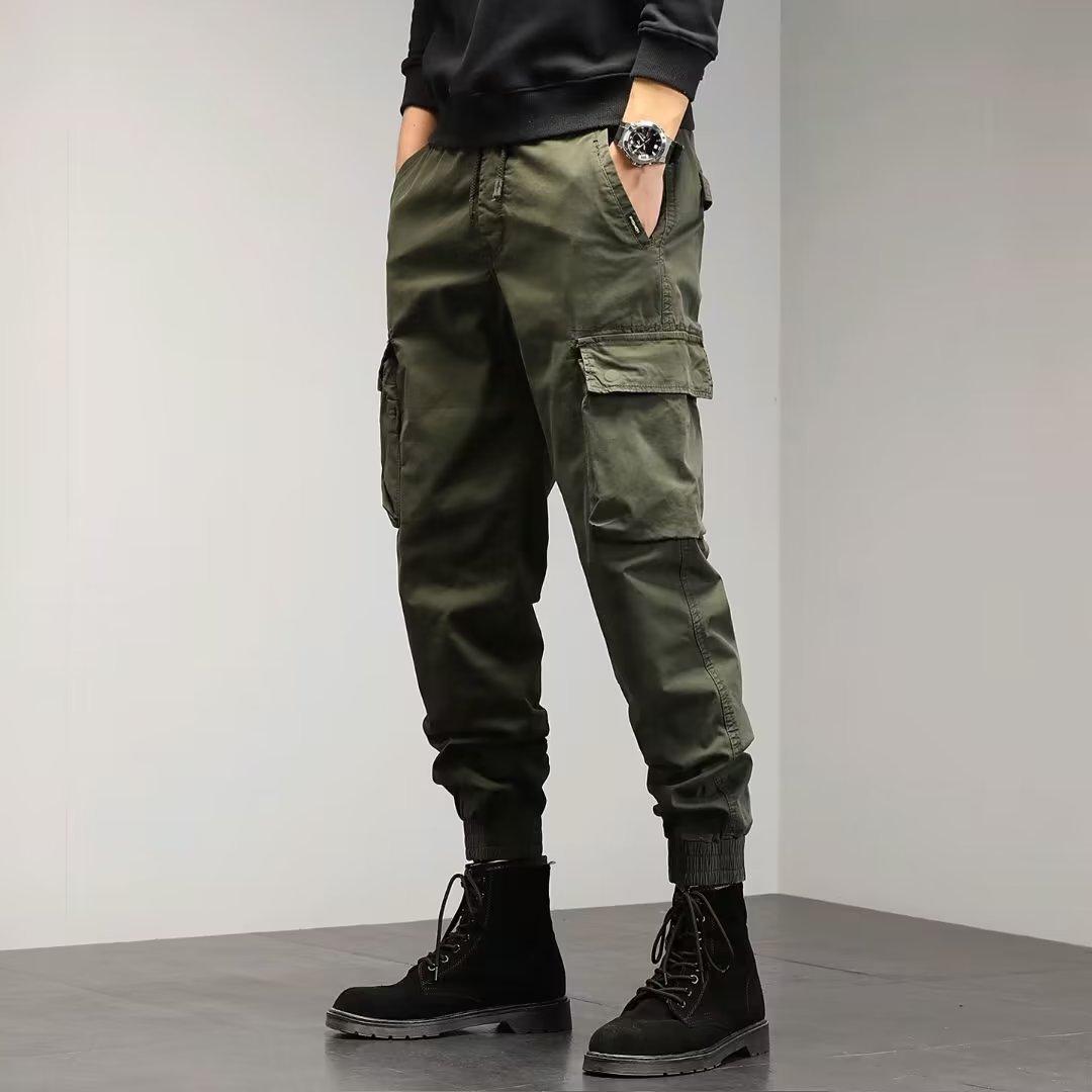 

Men s Trousers New Loose Youth Trend Casual Pants Summer Solid Color Trousers Workout Pants 5XL