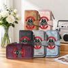 Vintage Biker Skull Print Leather Wallet Fashion Casual Multicard Long Purse