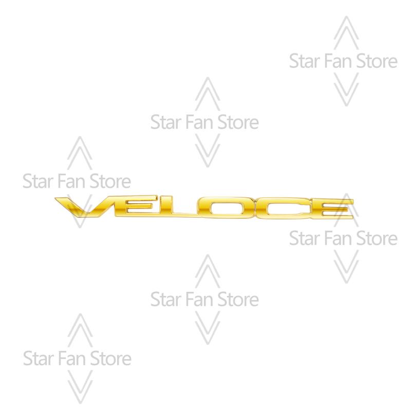 BEZO1 Metall VELOCE TI Abzeichen 3D Aufkleber Auto Kofferraum Karosserie Emblem Aufkleber Styling Für Alfa Romeo Giulietta Spider Junior Stelvio Tonale Mito