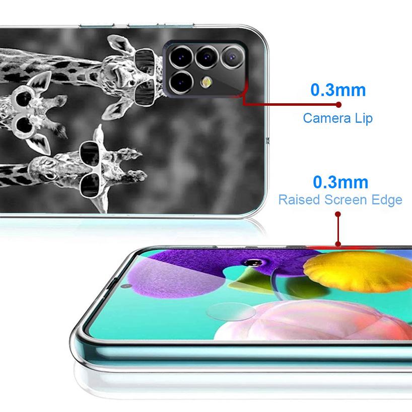 Cute Cartoon Giraffe Animal Phnoe Case for Samsung Galaxy A17 A37 A57 A16 A26 A36 A56 A15 A14 A13 A55 A54 A53 A35 A34 A33 A25 A2
