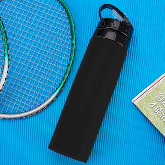 450ml Collapsible Water Bottle with Handle BPA Free Food Grade Leak Resistant Travel Sports Foldable Water Bottle