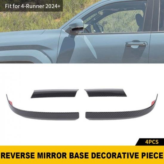 Carbon Side Rearview Mirror Base Stipe Cover For Tacoma 24+Tundra 22+ 4Runner25+