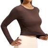 Women S Long Sleeve Yoga Top Slim Fit Breathable Sports T Shirt