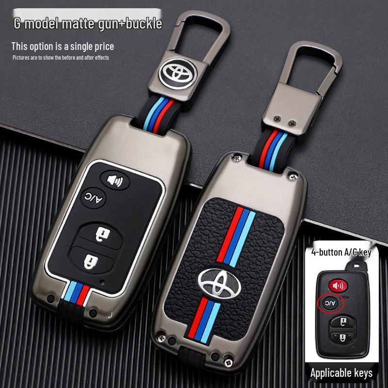 Compatible Key Case for Toyota: 6th Gen Camry, Reiz, Land Cruiser, Prado, Highlander
