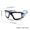 2PCS Safety Goggles Anti-Impact Anti-Splash Clear Lens Anti-Scratch Comfortable Frame Eye Protection Lab Construction Cycling