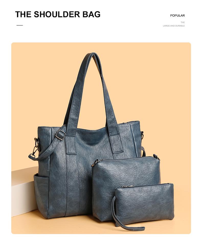 2025 Mother-Daughter Multi-piece Women's Bag Set - Large Capacity Single Shoulder & Handheld Bag