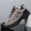Spring Casual Sports Shoes Thick-soled Hollowed-out Breathable Outdoor Tooling Shoes Men's Work Labor Insurance Shoes Men