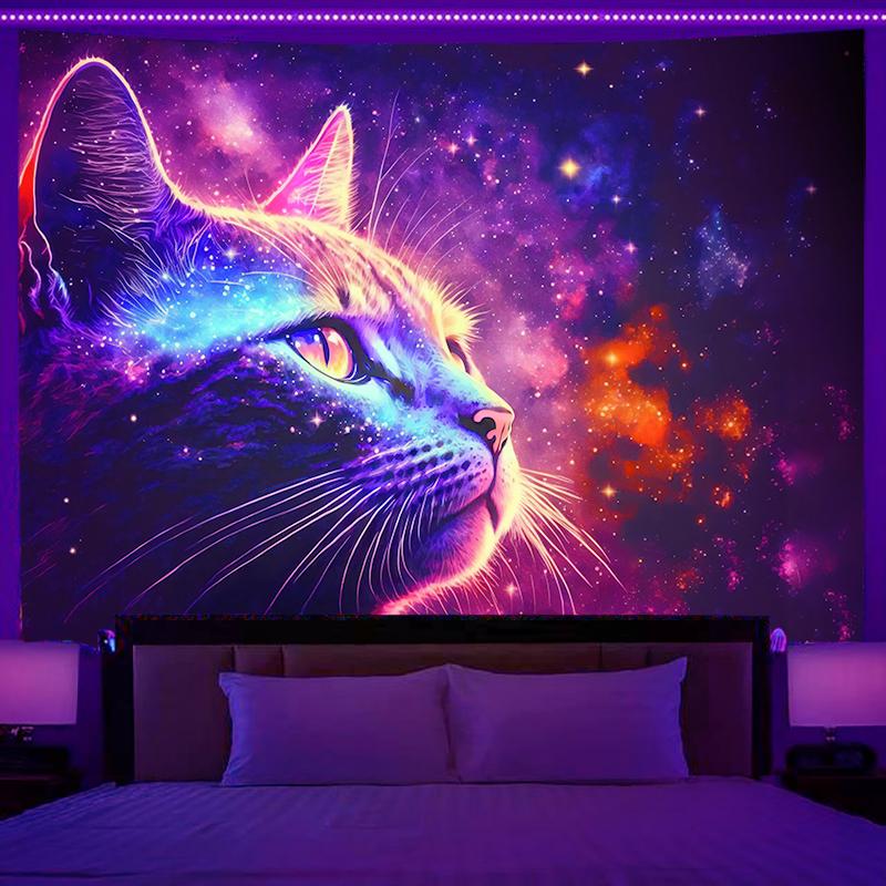 VIKAMA Surreal Fantasy Tapestry Cyberpunk Style Modern Bedroom Bedside Living Room Back Wall Home Decor Tapestry
