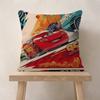 Office Cushion Pillowcase Car Cushion Cover45X45CM Lumbar Pillowcase Sofa Pillowcover Movie Classic Lightning Car McQueen