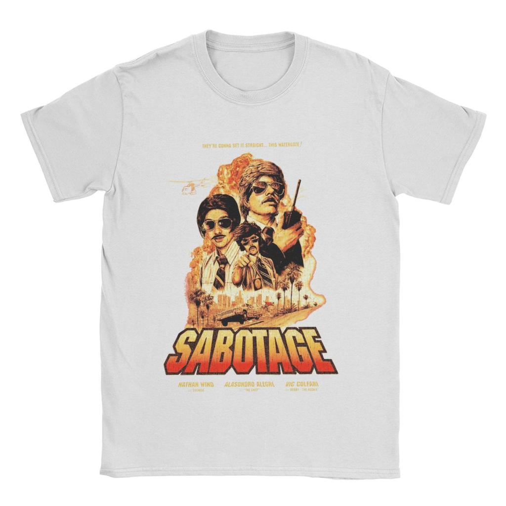 Men T-Shirts Sabotage Beastie Boys Casual Cotton Tee Shirt Short Sleeve T Shirts Crew Neck Clothes Gift Idea