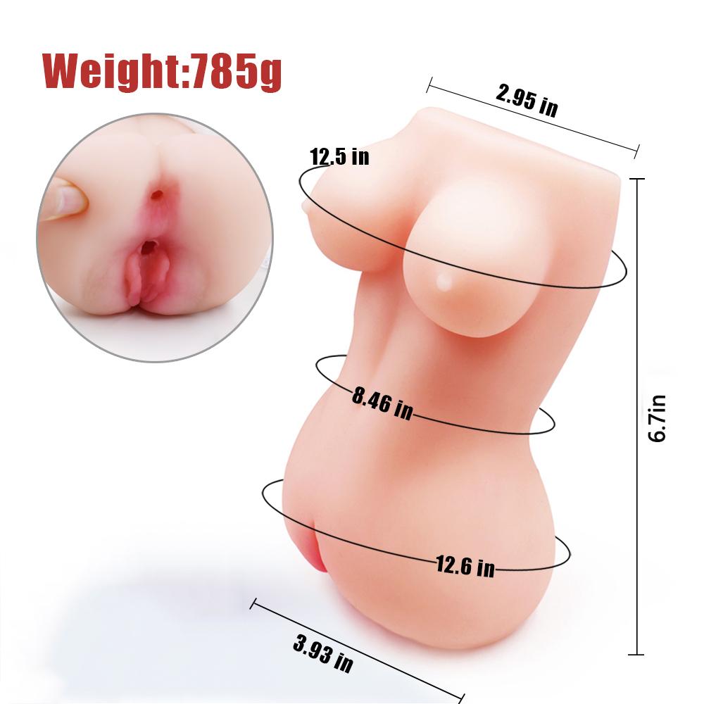 Male Masturbator Vagina Anus 2 In 1 For Men Sex Toys Artificial Vagina Maiden Soft Silicone Masturbation Cup