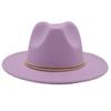 European And American Cashmere Top Hat Gold Ring Accessories Fashion Jazz Hat Four Seasons Popular Felt Hat Gentleman Lady Big Edge Hat (