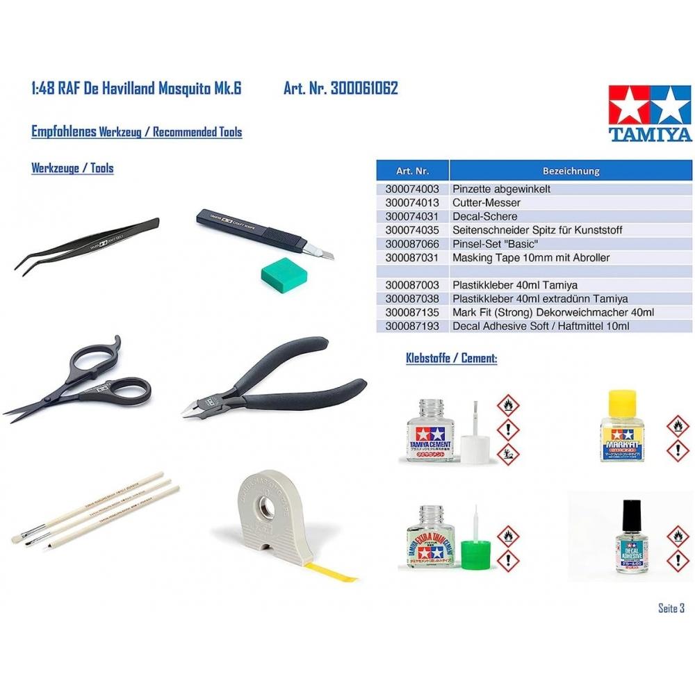Tamiya 148 Masterpiece Series No.62 Королевских ВВС De Havilland Mosquito FB Mk.VINF — фото 9