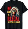 Nikdo není ilegální na ukradené půdě Původní Američané Unisex NOVÉ Unisex Tričko