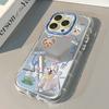 Happy Line Puppy Cute Pattern Mirror Phone Case For iPhone 17 Pro Max Case 7 8 15 14 16 Plus 13 12 11 Pro XS XR 16E 17 Air Cover