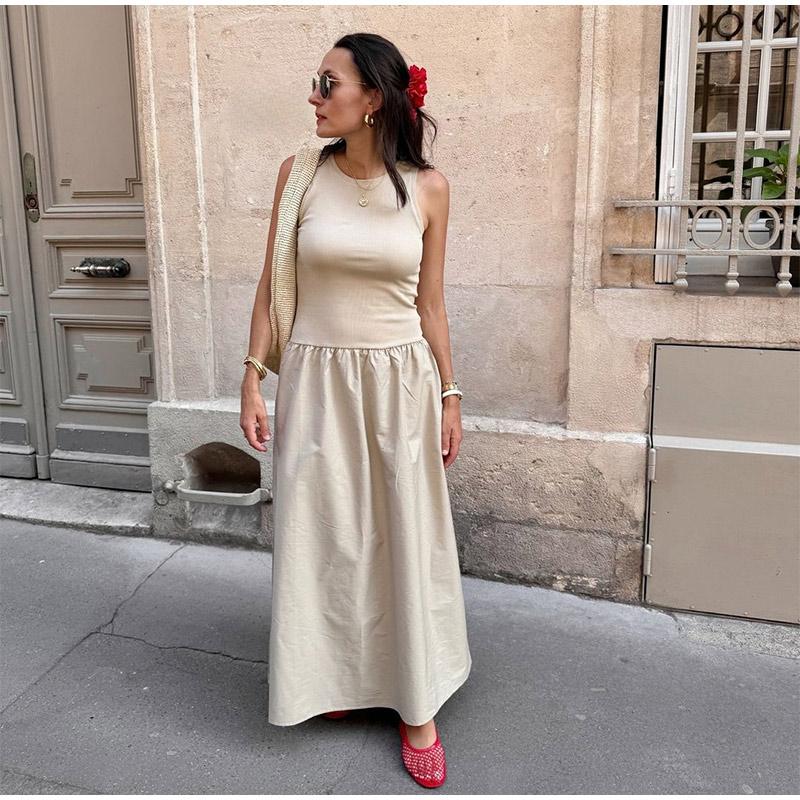 Women's Summer Dresses New Chic Slim Simple Elegant Holiday Dress Street Female Comfortable Youth Dress