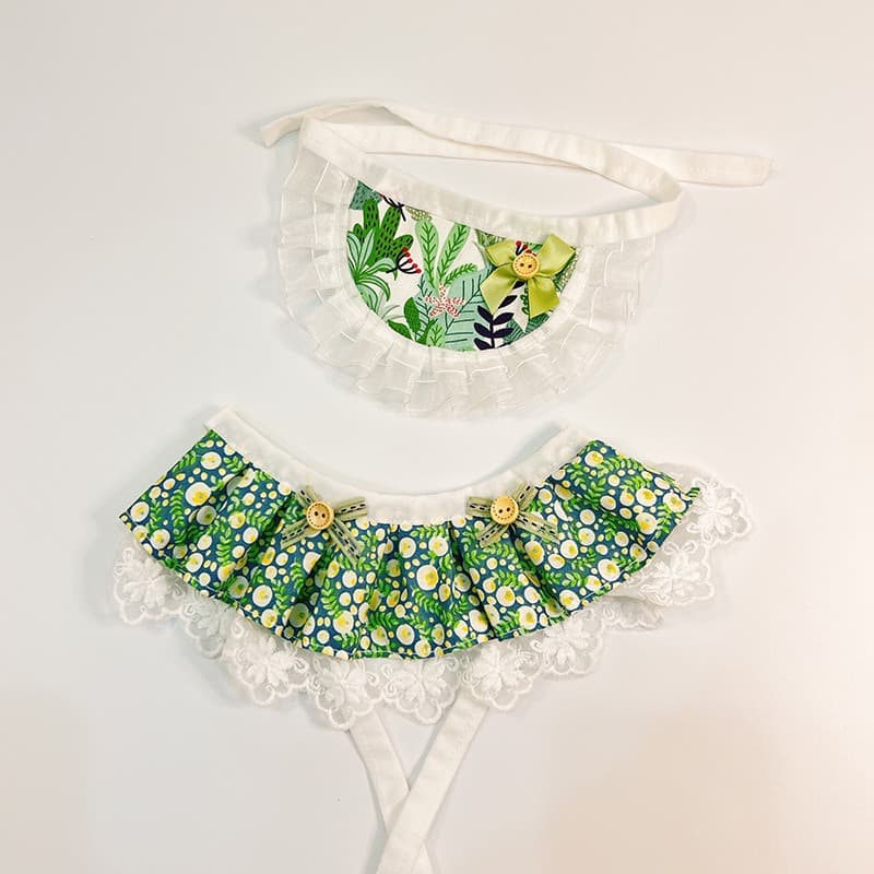 Dog Bib Pet Scarf Cat Collar Triangular Binder Kitty Scarf Cute Pet Saliva Towel