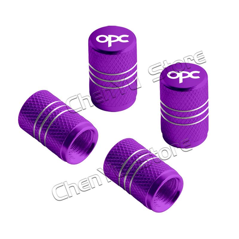4Pcs OPC Logo Car Metal Wheel Tire Valve Caps Stem Case Dust Cap For Opel Astra Insignia Corsa Rocks Junior Accessories Styling