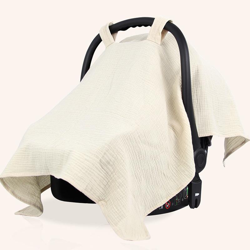 Baby Safety Seat Sun Shade Baby Stroller Cover Cotton Material Breathable Windproof Sun Proof Baby Cover
