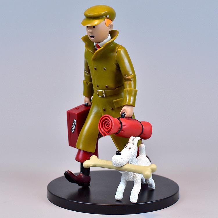 TINTIN Adventures: Detective Style Snowy Dog Figure Ornament - Free Shipping