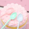30Pcs Candy Color Plastic Spoon Long Handle Coffee Tea Ice Cream Milk Sauce Stirring Spoon Tableware Kitchen Accessories