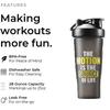 Portable Shaker Bottle With Measurement Markings Ideal Gift for Fitness Lovers Protein Meal Replacement