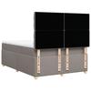 Vidaxl Letto Continentale Con Materasso, Taupe, Tessuto, 140X200 Cm