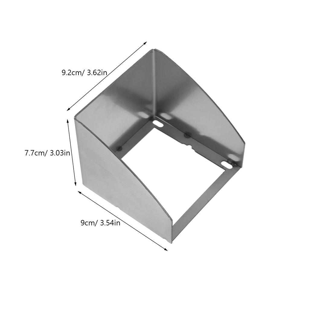 Waterproof Stainless Steel Socket Protector Durable Wall Socket Cover Case for Outdoor Household Kitchen Bathroom Office