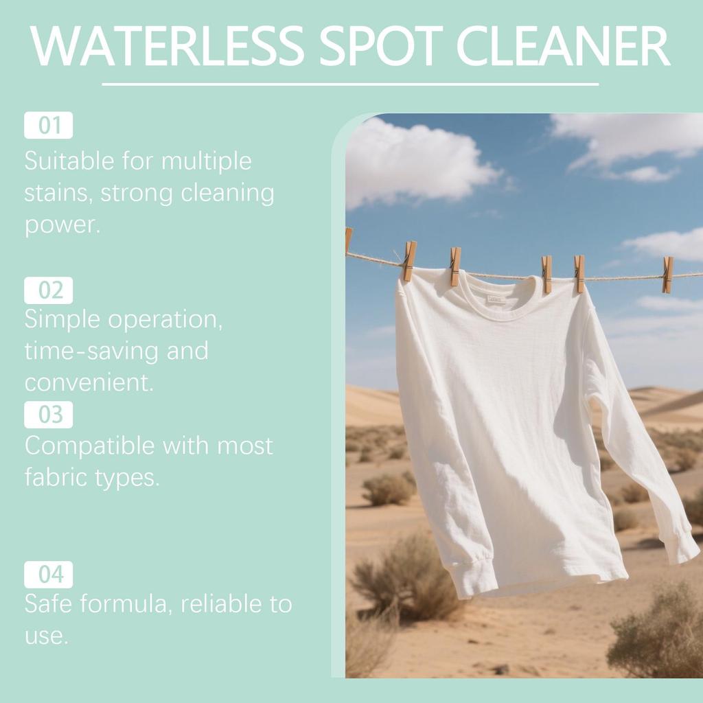 JAKEHOE Waterless Spot Cleaner: Rinse-Free Fabric Stain Remover