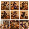 Easy Craft Kits for Beginners Halloween Faux Pearl Painting Kit, Puppy Art DIY Witch Sparkling Teens Hat Bead Kit Adults And Teens, Handmade