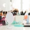 FRCOLOR Tabletop Vanity Stand Antique Freely Adjustable Makeup Tabletop Stand Princess Oval Mirror, Double-Sided Mirror, Mirror, Style, Rotating,