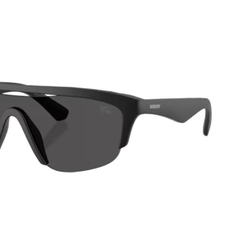 Burberry Original Design Plastic Irregular Sunglasses Men's Black