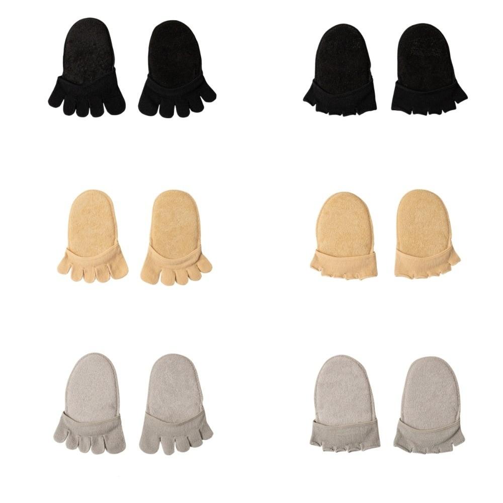 Silicone Anti-slip Forefoot Socks with Cushion Invisible Breathable Half Feet Socks Insoles Open Toe Toe Socks Summer