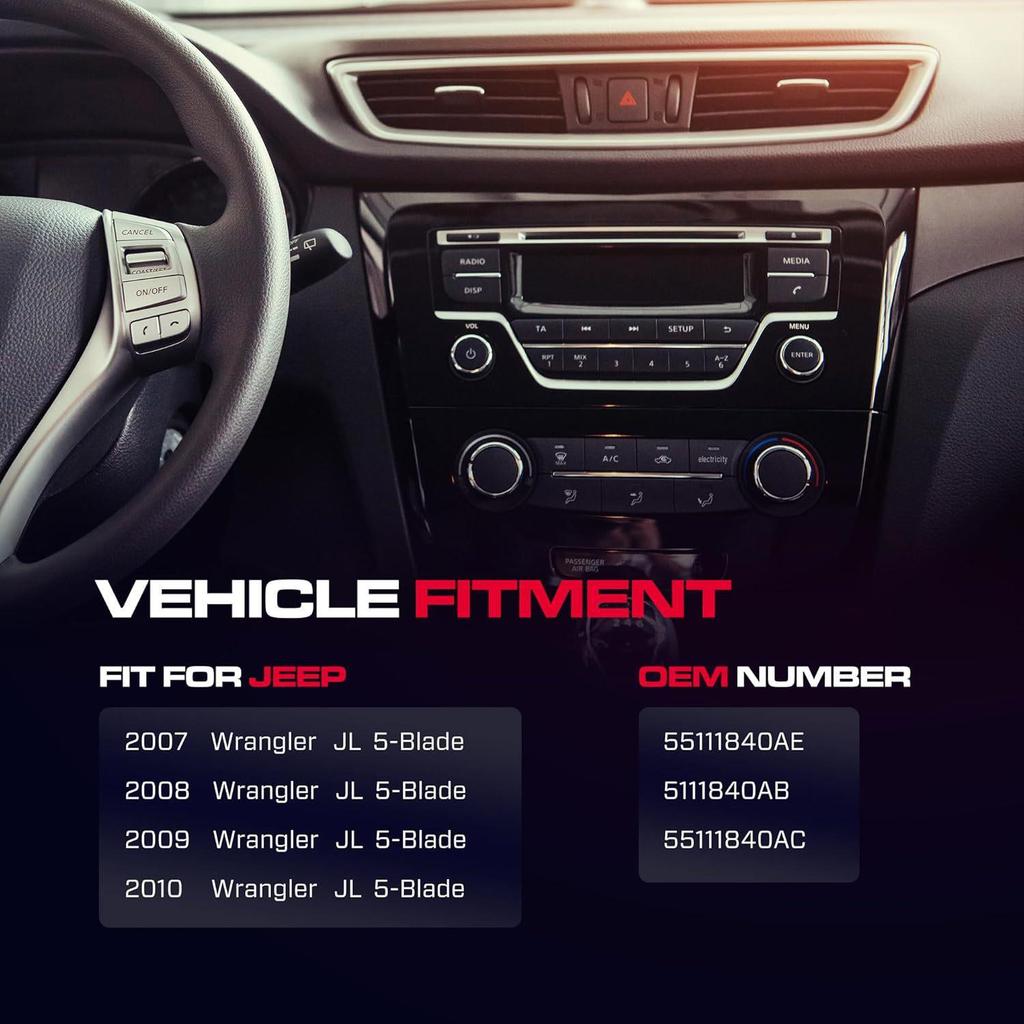 55111840AE: Jeep Wrangler Heated Control Unit & AC Panel