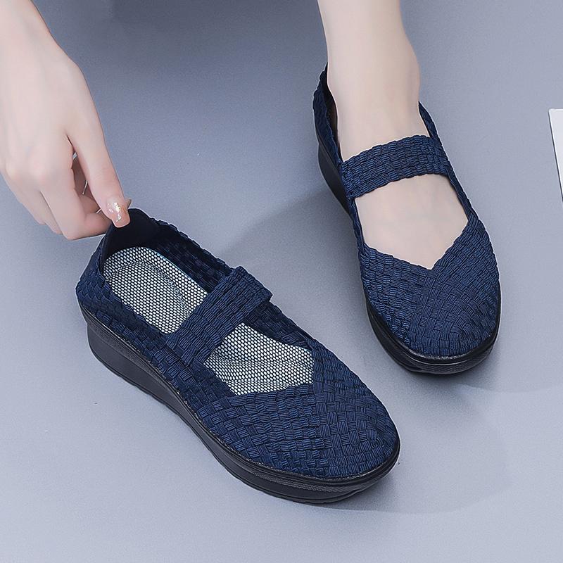 

Женские сандалии летние увеличивающие рост пляжные сандалии женские сандалии на толстой подошве с закрытым носком на платформе для мам 41