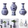 Chinese Blue and White Porcelain Bottle Flowers Arrangement