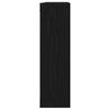 Wall Shelf Black Oak 75 x 16 x 55 cm Wood Based Material